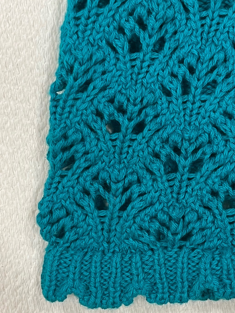 Norm Thompson Crochet Cardigan Sweater 100% Cotton Coastal Grandma Green Size XL - Picture 7 of 12